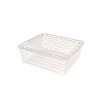 CURVER Textilbox mit Deckel, 10L, Transparent, 34,2 x 29,7 x 12,5 cm