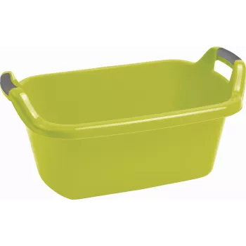 CURVER Ovale Wanne mit Griffen 35L Grün Flexible Wanne