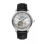 Zeppelin Mediterranee Automatik Herrenuhr 96661, 40mm, silbernes Zifferblatt, braunes Lederarmband