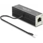 Delock RJ45 Netzwerk-Überspannungsschutz Cat.6A, PoE++ kompatibel, 10 Gbps, geschirmt, Schwarz