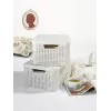 CURVER Style M Aufbewahrungsbox mit Deckel, 39,3 x 29,3 x 18,7 cm, Creme, 21,6L, Faltbar