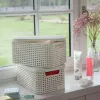 CURVER Style M Aufbewahrungsbox mit Deckel, 39,3 x 29,3 x 18,7 cm, Creme, 21,6L, Faltbar