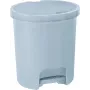 Curver Tretmülleimer 25L Rund Grau mit Soft-Close-Deckel