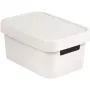 CURVER Infinity Recycled 4,5L Aufbewahrungsbox mit Deckel, 27 x 19 x 12 cm, Weiß