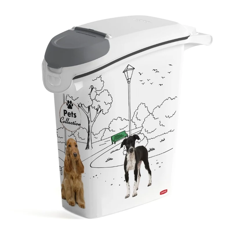 CURVER Pets Life Hundefutter-Aufbewahrungsbehälter 10kg 23L luftdicht Kunststoff
