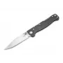 Böker Plus Atlas Clippoint TS D2 Taschenmesser, Stonewash Edelstahlgriff, D2 Klinge, Framelock, EDC Taschenmesser