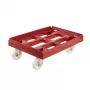 keeeper Transportwagen für Transportboxen und Körbe Rolf 61x41x19 cm Rot
