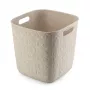 CURVER Softex quadratischer Aufbewahrungskorb 15L Kreideweiß 27,9x27,9x26,9cm