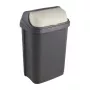 KEEEPER Rasmus 10L Abfalleimer mit Drehdeckel, Graphit