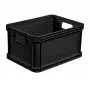 KEEEPER Robert 20L Eurobehälter, 400 x 300 x 220 mm, Graphit, Tragfähigkeit 30 kg, stapelbar, lebensmittelecht