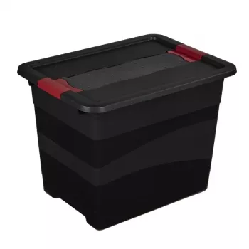 KEEEPER Eckhart 24L Graphit Aufbewahrungsbox mit Clip-On Deckel und Seitengriffen