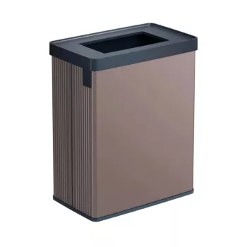 CURVER Rechteckiger metallisierter Abfallbehälter Verto Recycle 54L Pearl Pink
