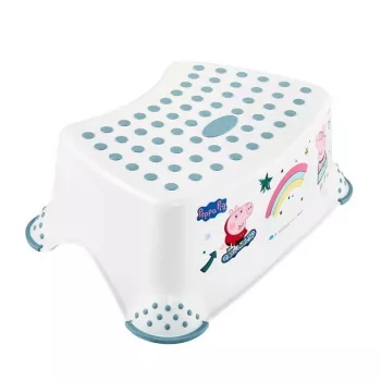 KEEEPER Tritthocker Tomek Peppa Pig 40,5x28,5x14 cm Weiß