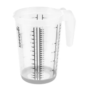 keeeper Messbecher mit Antirutsch-Funktion 1,5L Massimo Ø13,5x19cm Transparent/Grau