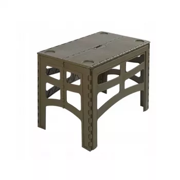 keeeper Faltbarer Campingtisch Timo L 70x45x55 cm Oliv, Belastbarkeit 80 kg