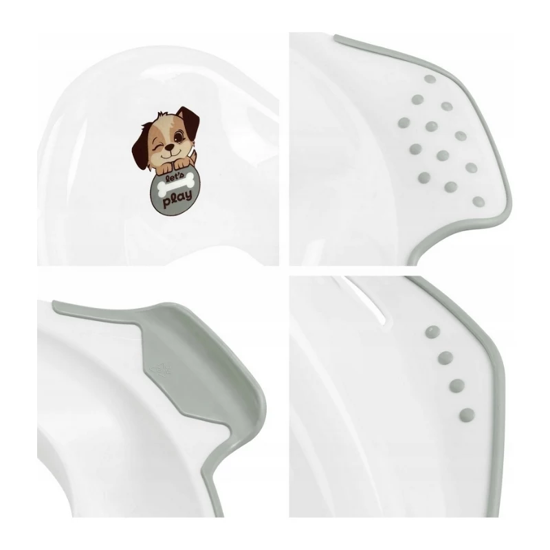 keeeper Toilettentrainer mit Antirutsch-Funktion 'Ewa Dogs' Weiß 30x40x15cm