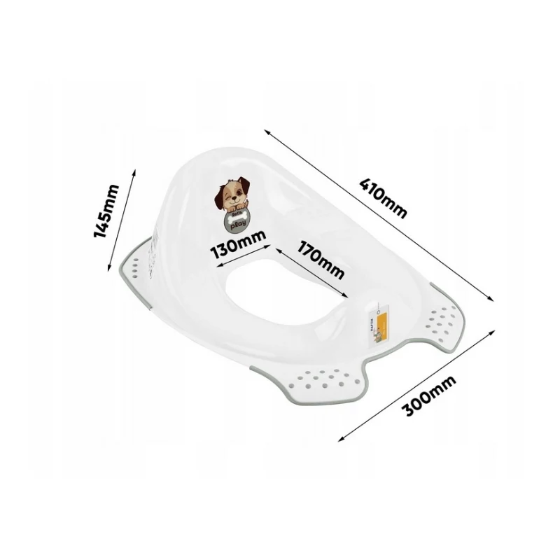 keeeper Toilettentrainer mit Antirutsch-Funktion 'Ewa Dogs' Weiß 30x40x15cm