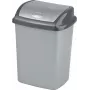 Curver Dominik 25L Abfalleimer Silber