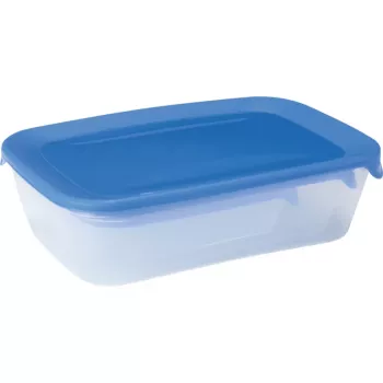 CURVER Fresh&Go rechteckige Aufbewahrungsbehälter für Lebensmittel, 3er-Set (2L, 1L, 0,5L) Blau