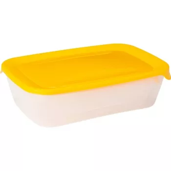 CURVER Fresh & Go Set aus 3 rechteckigen Lebensmittelbehältern 2L + 1L + 0,5L Gelb