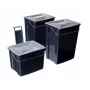 CURVER Biobox Abfalleimer-Set 2x10L + 6L Grau