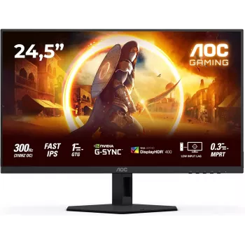 AOC 25G4SRE 24,5 inch Full HD IPS Gaming-Monitor, 180Hz, 0,5ms, DisplayHDR 400, FreeSync Premium, höhenverstellbarer Monitor AOC 25G4SRE