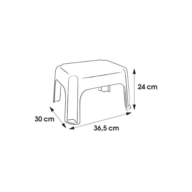KEEEPER Hocker Tim 36,5x30x24 cm Graphit