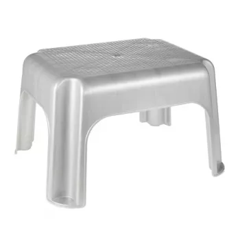KEEEPER Hocker Tim 36,5 x 30 x 24 cm Hell Silber, FSC-zertifizierter Bambus, 150 kg Tragkraft
