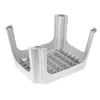 KEEEPER Hocker Tim 36,5 x 30 x 24 cm Hell Silber, FSC-zertifizierter Bambus, 150 kg Tragkraft