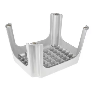 KEEEPER Hocker Tim 36,5 x 30 x 24 cm Hell Silber, FSC-zertifizierter Bambus, 150 kg Tragkraft