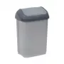 KEEEPER Swantje 25L Abfalleimer mit Drehdeckel, Hellgrau, 33,5x25,5x53,5 cm