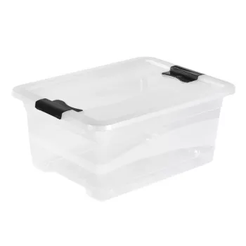 keeeper Crystalbox Cornelia Aufbewahrungsbox mit Deckel, 12 L, Transparent, 39,5 x 29,5 x 17,5 cm