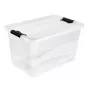 keeeper Crystalbox Cornelia 52L transparente Aufbewahrungsbox mit Clip-Verschluss-Deckel