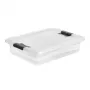 keeeper Crystalbox Cornelia Aufbewahrungsbox mit Deckel, 7 L, Transparent, Polypropylen, Lebensmittelecht, Stapelbar, 39,5 x 29,5 x 9,5 cm
