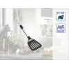 LEIFHEIT ProLine Nylon Pfannenwender mit Edelstahlgriff, 33 cm, Schwarz