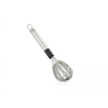 LEIFHEIT Speed Quirl S Schneebesen, Edelstahl, 27 cm, spülmaschinenfest, Weiß/Grau