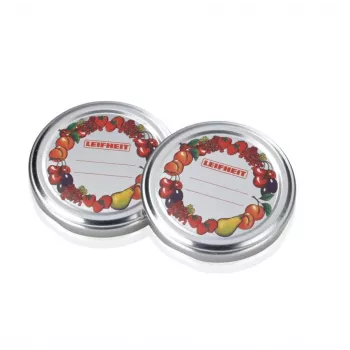 LEIFHEIT Einmachgummiringe 10 Stk. Ø8,2 cm für Gläser mit rundem Rand Ø7,5 cm