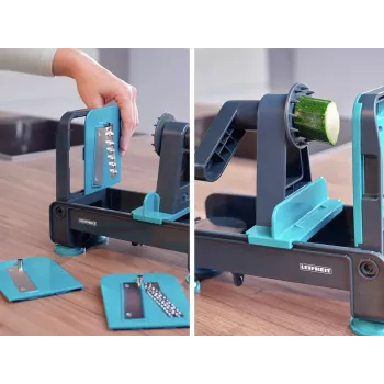 LEIFHEIT Table Scroll Cutter wandmontierter Folien- und Frischhaltefolien-Spender, Weiß