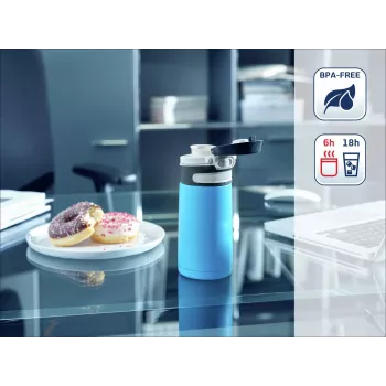 LEIFHEIT Thermo Mug Flip 350ml Hellblau