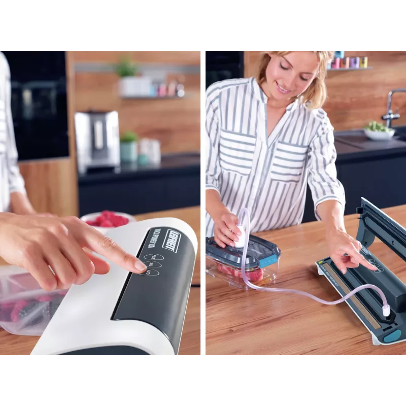LEIFHEIT Vacu Power 100 Vakuumiergerät Weiß/Silber