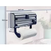LEIFHEIT Parat Royal Wandspender für Papier, Folie & Film, Weiß/Silber