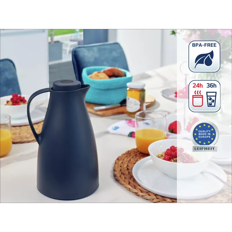 LEIFHEIT Thermos Harmonic Blue 1L vakuumisolierte Kanne