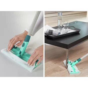 LEIFHEIT Clean & Away S Bodenbürste mit Stiel-Set 26cm