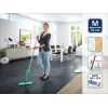 LEIFHEIT Picobello M Micro Duo Bodenwischer mit Teleskopstiel, 33 cm Reinigungsbreite, Grün/Weiß