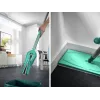 LEIFHEIT Picobello M Micro Duo Bodenwischer mit Teleskopstiel, 33 cm Reinigungsbreite, Grün/Weiß