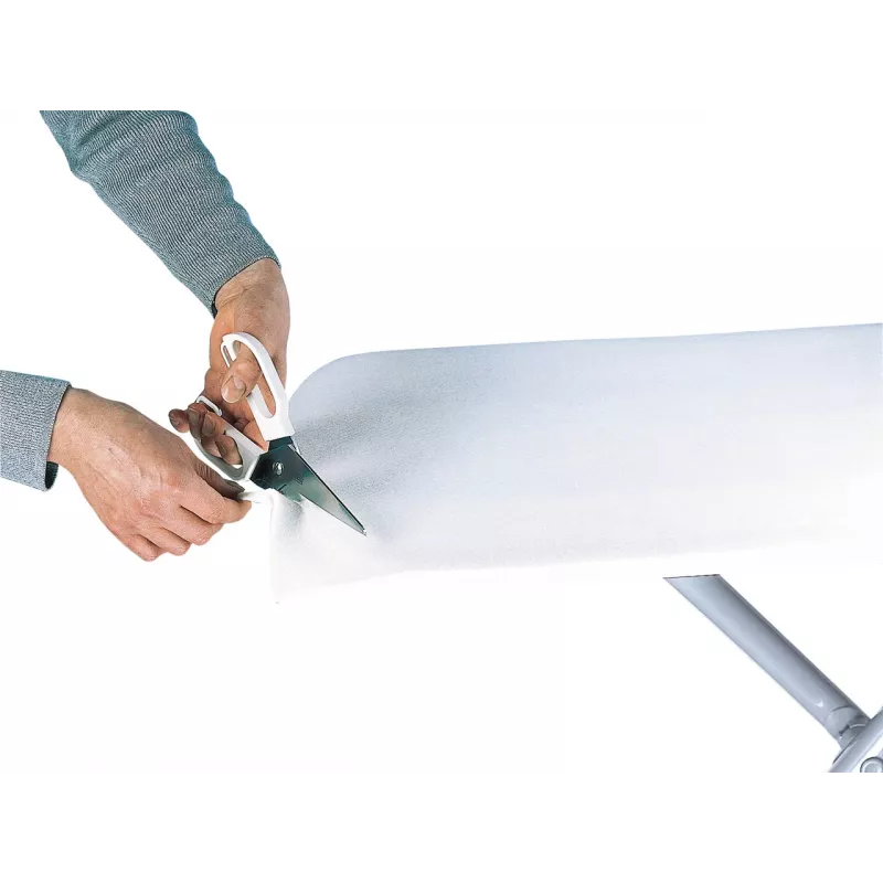 LEIFHEIT Bügelbrettauflage, Universelle Passform, Zuschneidbar, 140 x 50 cm, Weiß