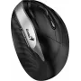 UNITEK Genius Ergo 8250S Kabellose Ergonomische Maus, 1600 DPI, Schwarz-Silber