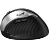 UNITEK Genius Ergo 8250S Kabellose Ergonomische Maus, 1600 DPI, Schwarz-Silber