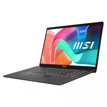 MSI Modern 15 F1MG-1246FRNN 15,6 inch Full HD IPS Laptop, Intel Core i5-1235U, 16GB RAM, 512GB SSD, Windows 11 Pro, französische AZERTY-Tastatur, Classic Black