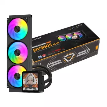 DarkFlash DV360S MAX 360mm ARGB AIO Flüssigkeits-CPU-Kühler - Schwarz